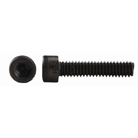 3/8-24 Socket Head Cap Screw, Black Alloy Steel, 1 In Length